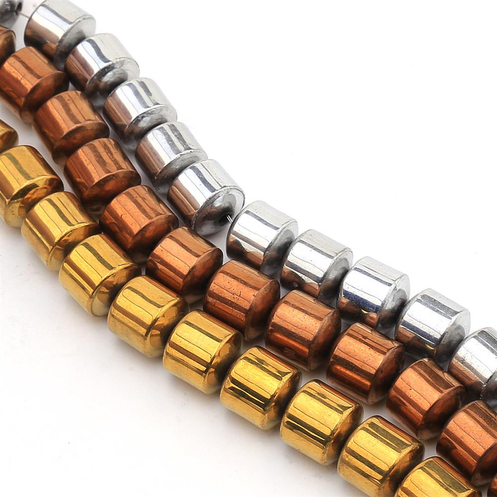 Silindir Hematit Taşı Boncuk