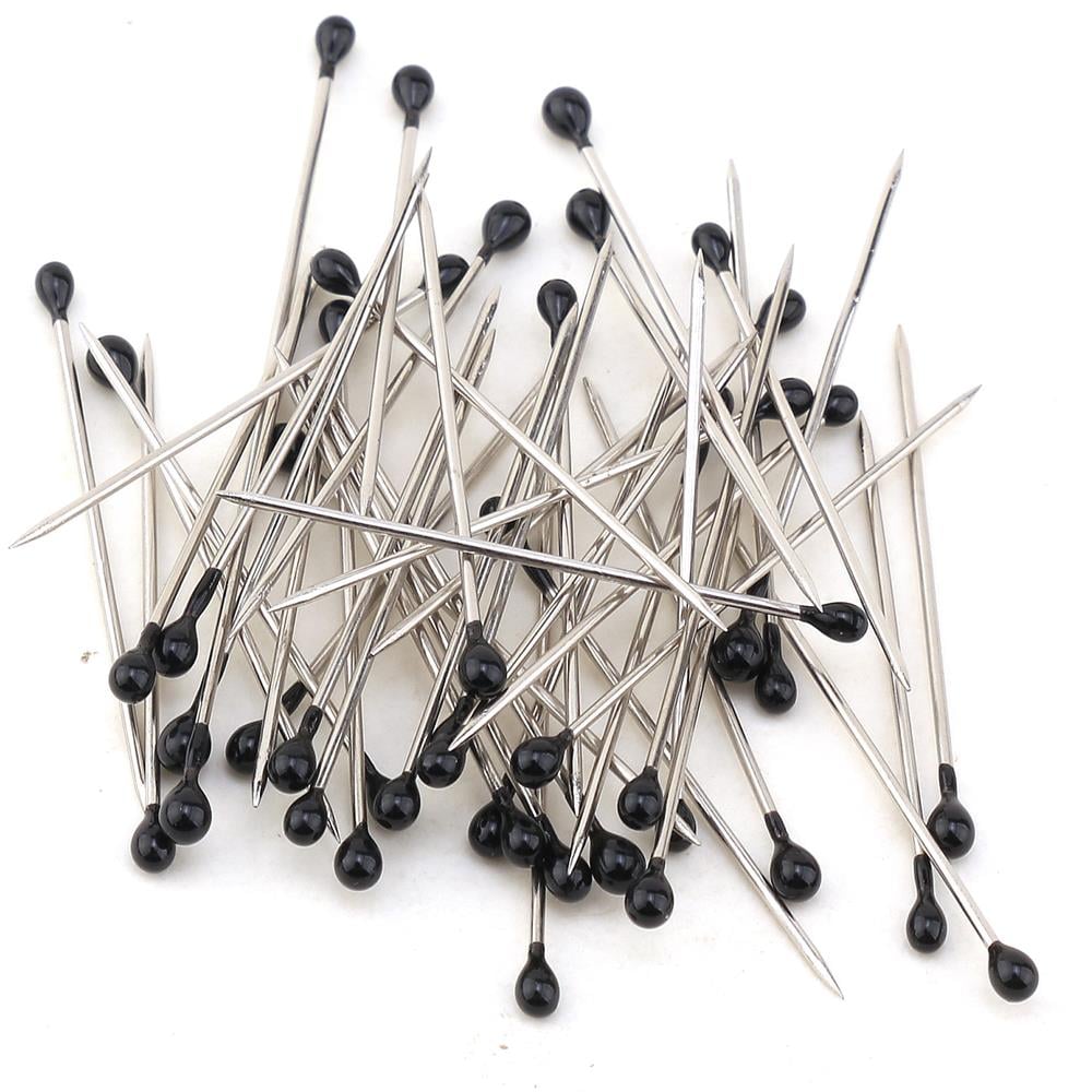 Siyah Mine Başlı Toplu İğne (50 Adet)