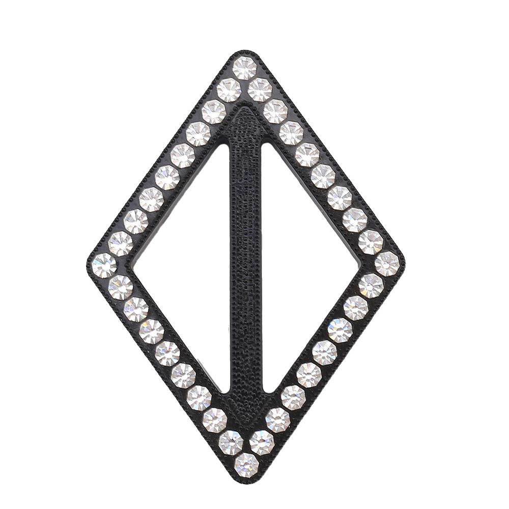 Swarovski Taşlı Siyah Renk Baklava Kemer Tokası