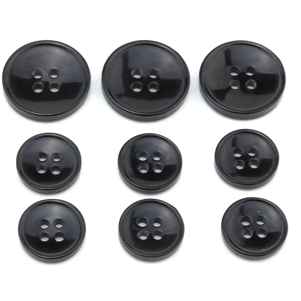 Takım Elbise Ceket Düğme Seti Siyah