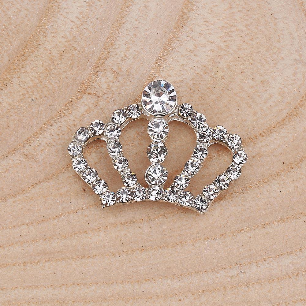 Taşlı Metal Taç Süs