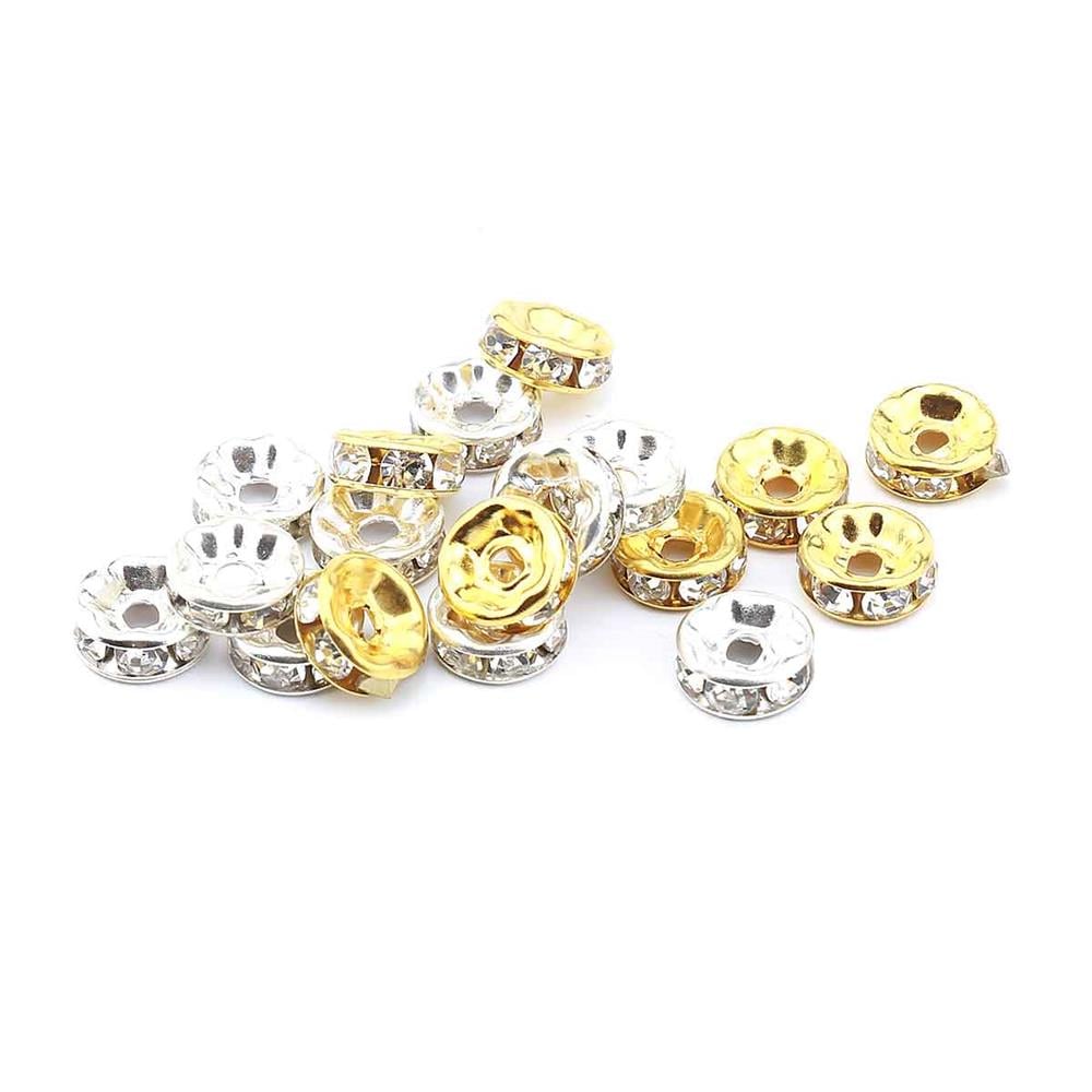 Taşlı Rondela Ayraç - Tesbih Nişane (10 Adet)