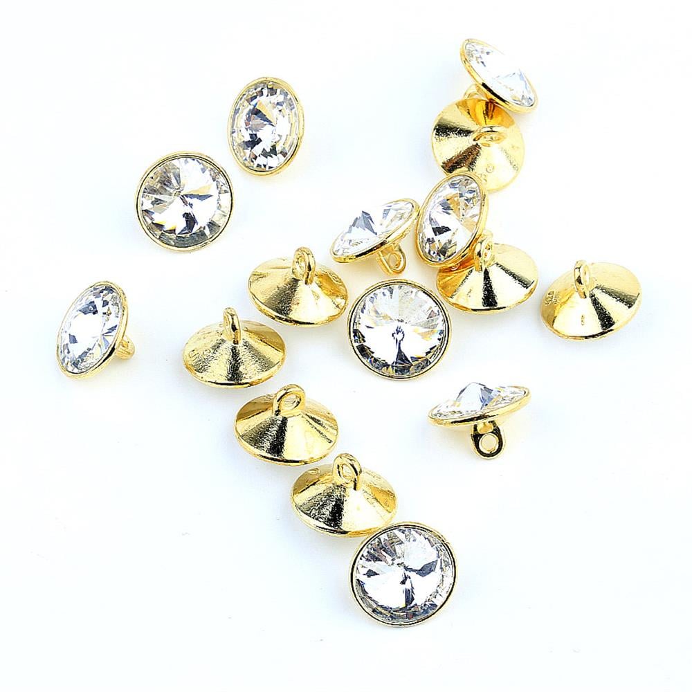 Tek Taşlı Metal Dikme Düğme