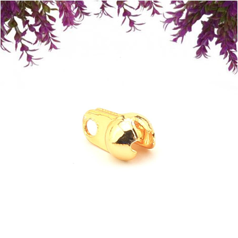 Kaplamalı Top Zincir ve Bit Midye Kapama Altın (10 adet)