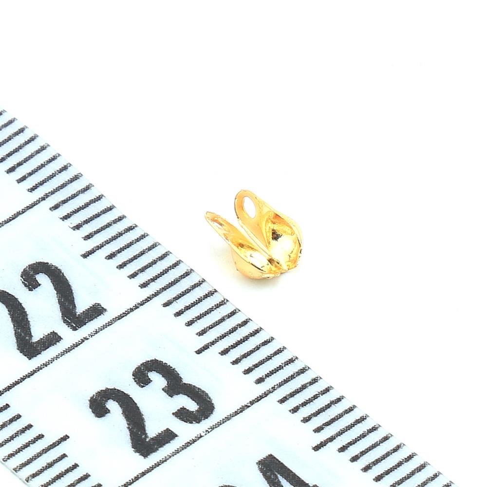 Kaplamalı Top Zincir ve Bit Midye Kapama Altın (10 adet)