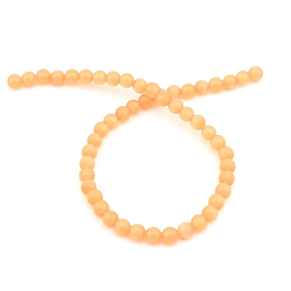 Turuncu Kedi Gözü Boncuk