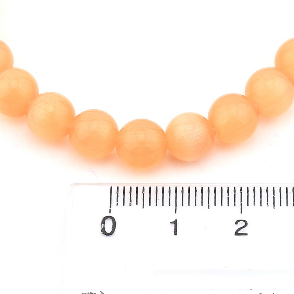 Turuncu Kedi Gözü Boncuk