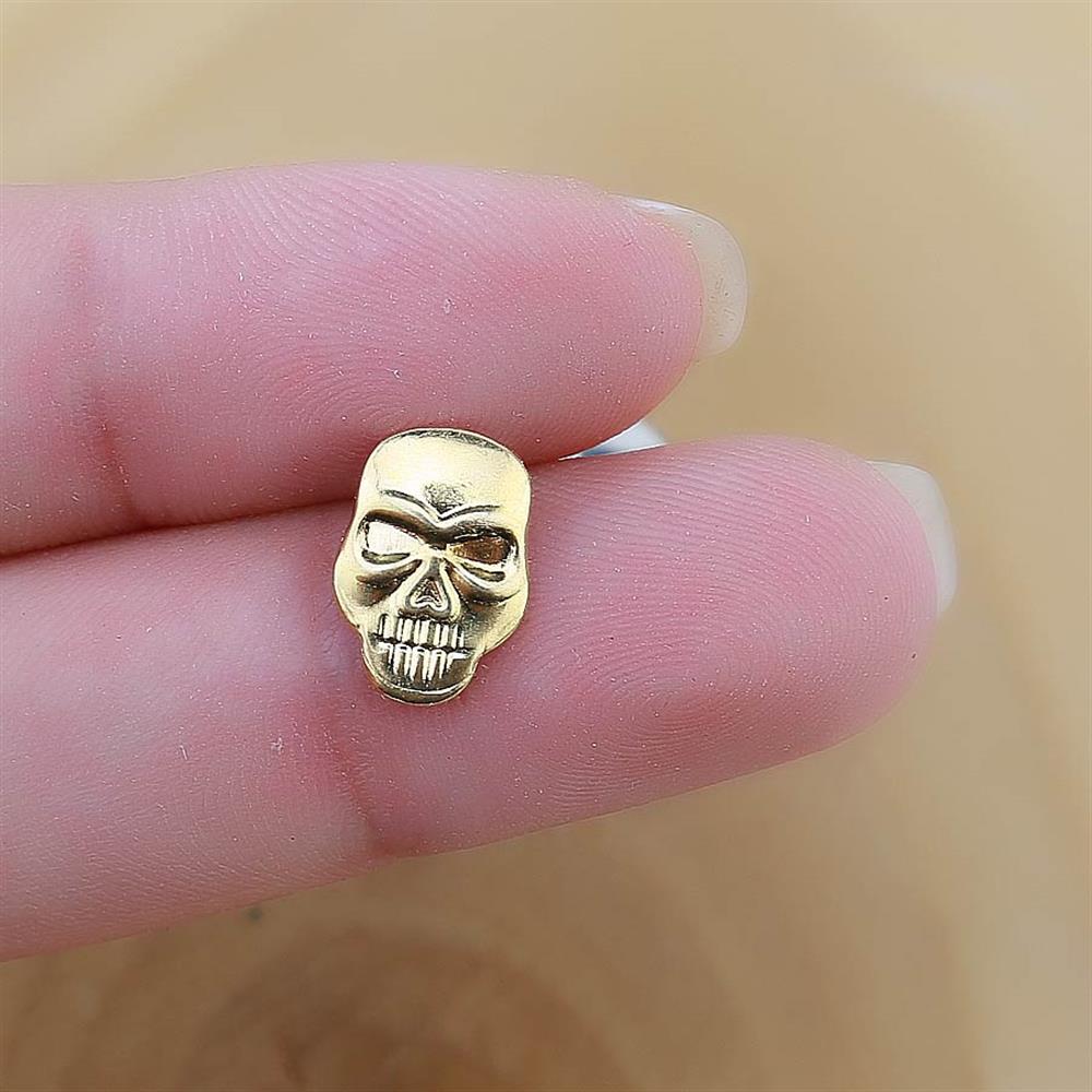 Ütüyle Yapışan Metal Kuru Kafa (20 Adet) 