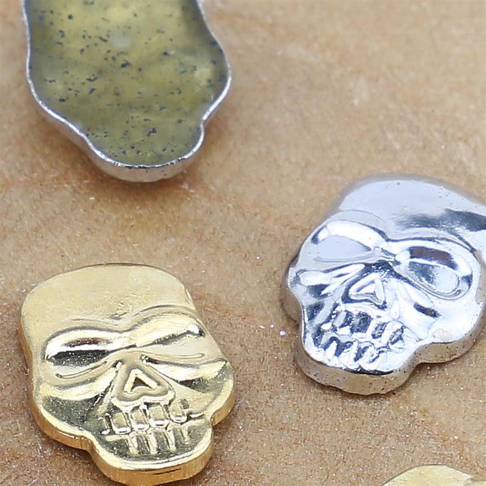 Ütüyle Yapışan Metal Kuru Kafa (20 Adet) 