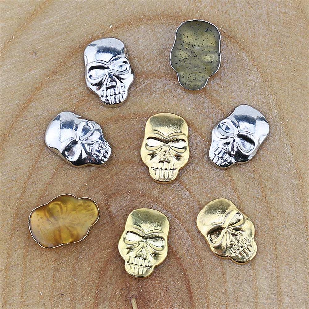 Ütüyle Yapışan Metal Kuru Kafa (20 Adet) 