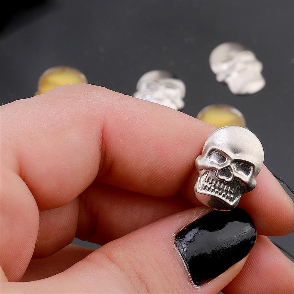 Ütüyle Yapışan Metalik Kuru Kafa (20 Adet) 