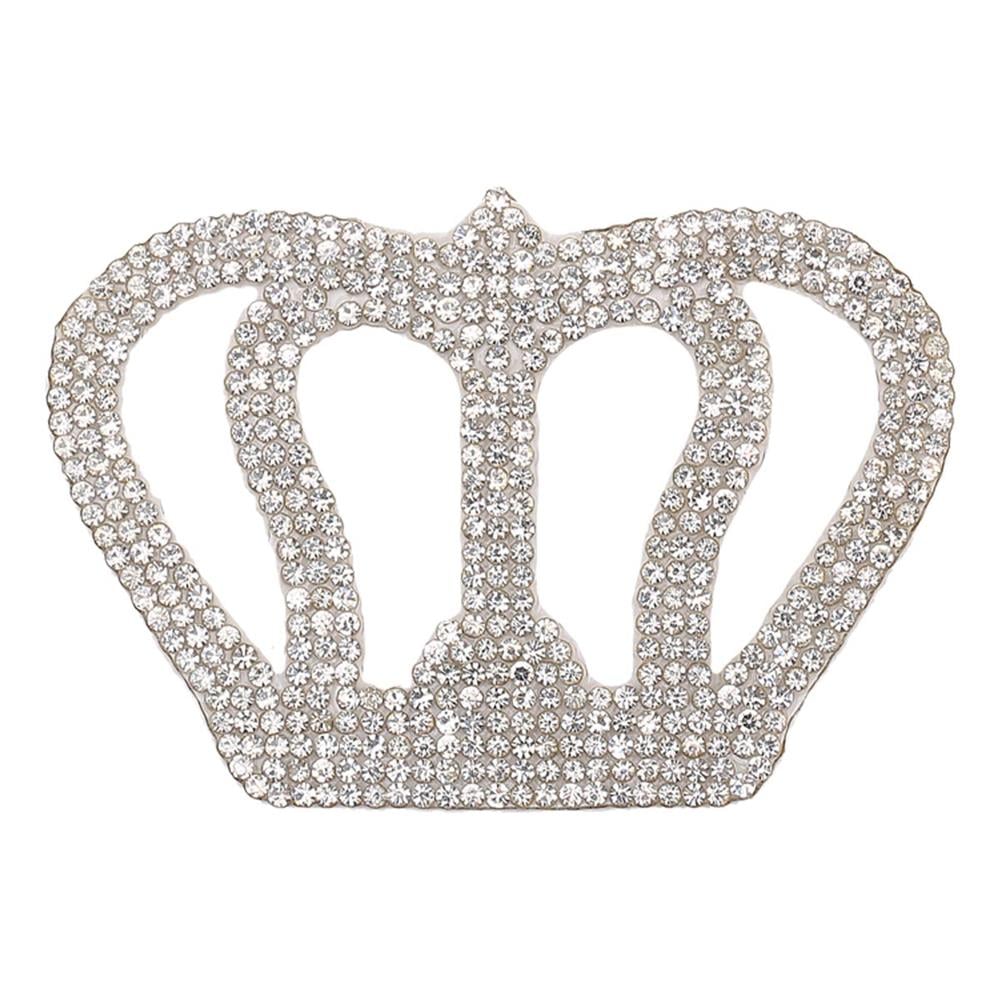 Ütüyle Yapışan Taşlı Kral Taç Motif 5 x 7,5 cm
