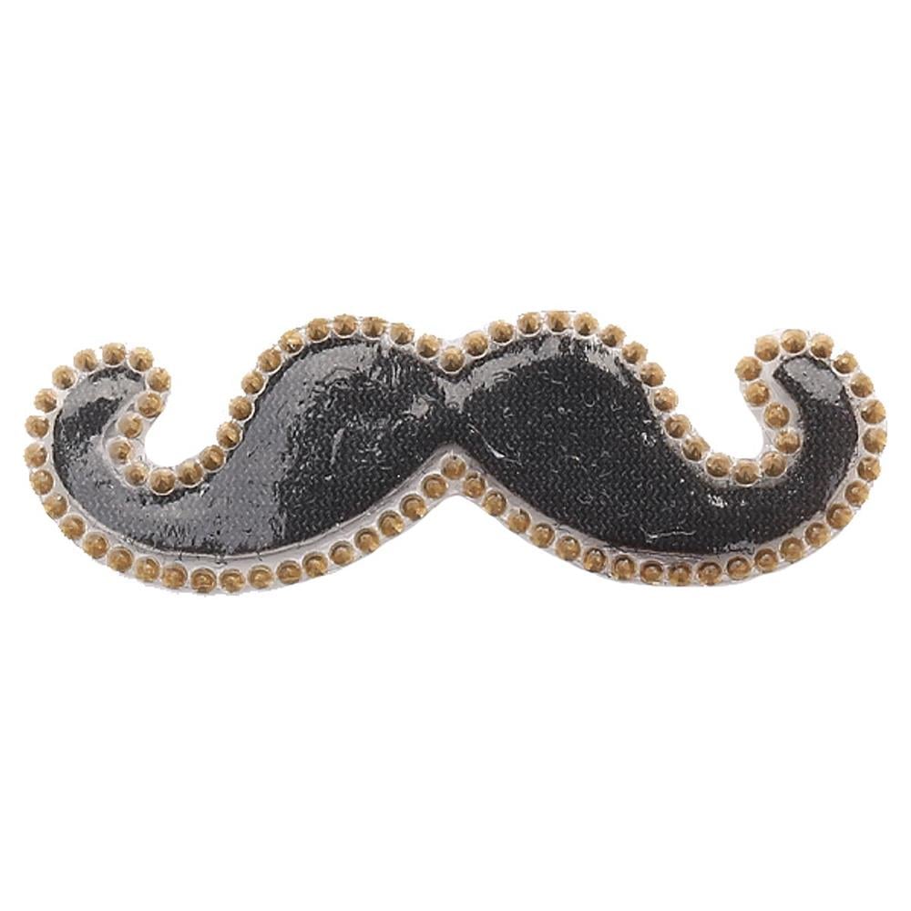 Ütüyle Yapıştırılabilen Büyük Siyah Bıyık Motif