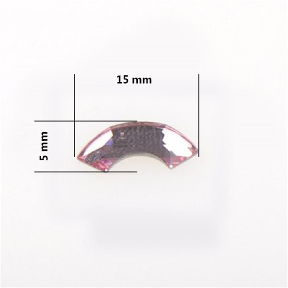 Yarım Daire Kristal Taş (10 Adet)