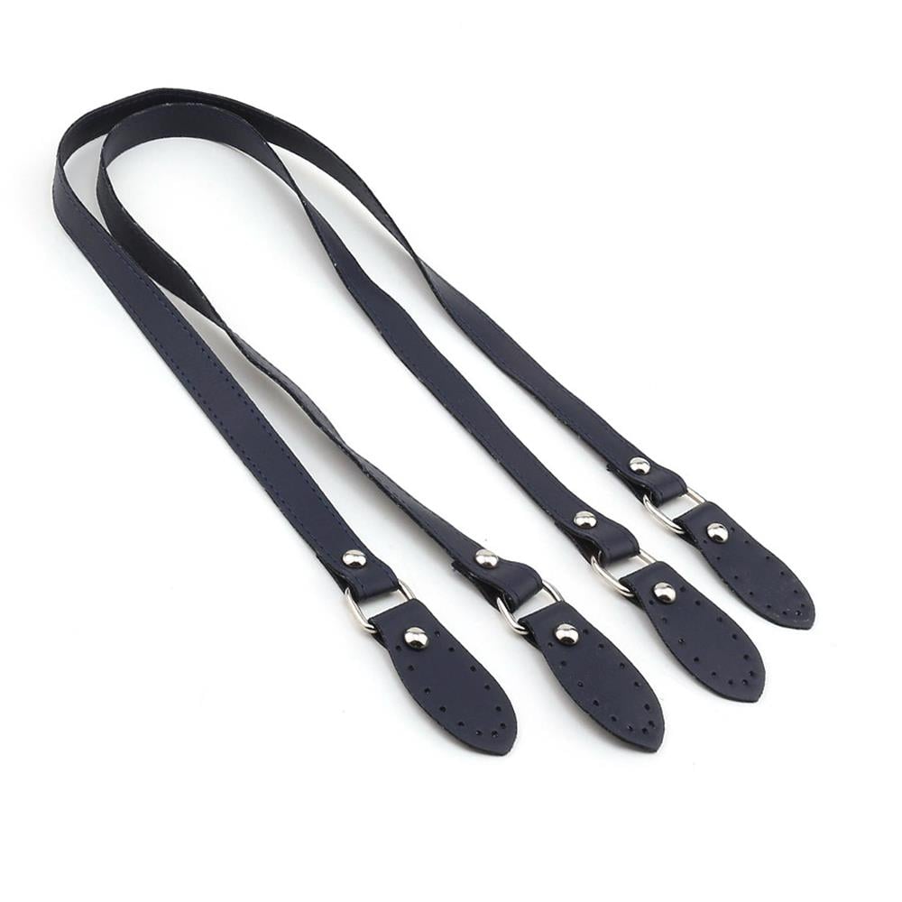 Yassı Deri Çanta Sapı Lacivert