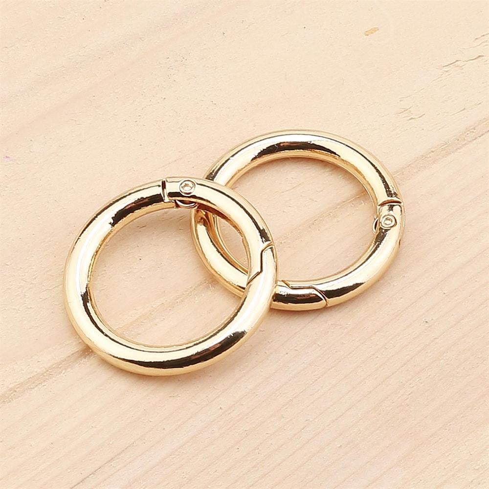 Yaylı Metal Halka Altın Sarı 2 adet