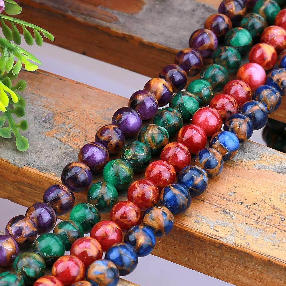 Yıldız Taşlı Kuvars Boncuk