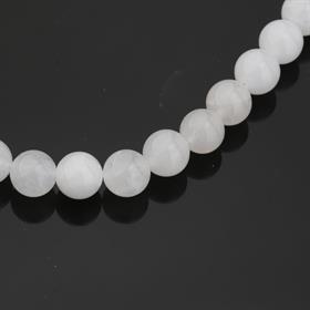 10 mm Beyaz Kuvars Taşı Boncuk