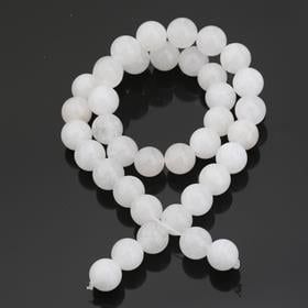 10 mm Beyaz Kuvars Taşı Boncuk