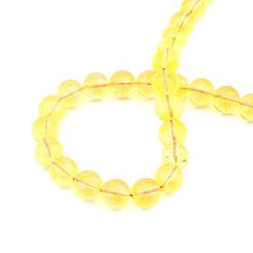 10 mm Doğal Citrine (Sitrin Taşı) Boncuk