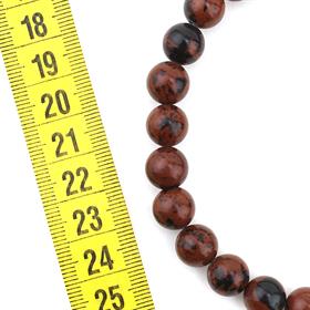 10 mm Kahverengi Obsidyen Taşı Boncuk