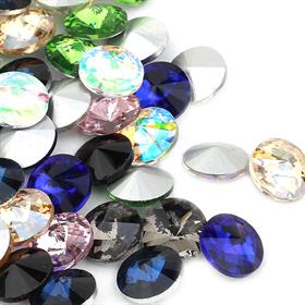 10 mm Konik Cam Taş 10 Adet