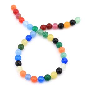 10 mm Mix Kuvars Taşı Boncuk