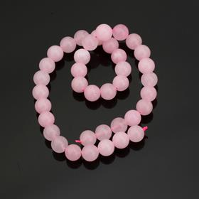 10 mm Pembe Kuvars Taşı Boncuk