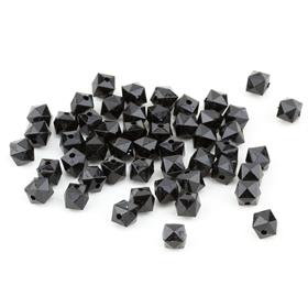 10 mm Siyah Prizma Boncuk - Çanta Boncuğu