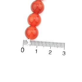 10 mm Turuncu Akik Taşı Boncuk
