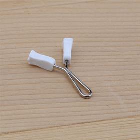 100 adet Beyaz Lale Uçlu Eşarp ve Şal Firketesi