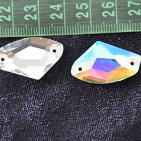 2 Delikli Asimetrik Dikme Kristal Taş