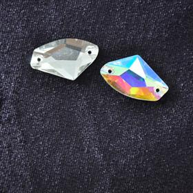 2 Delikli Asimetrik Dikme Kristal Taş