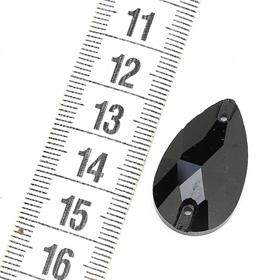 2 Delikli Damla Şeklinde Dikme Kristal Taş 28X16 mm