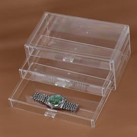 3 Katlı Çekmeceli Pleksi Takı Kutusu