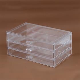 3 Katlı Çekmeceli Pleksi Takı Kutusu