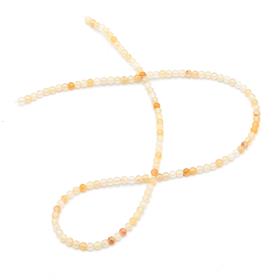 3 mm Sarı Akik Taşı Boncuk
