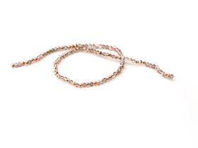 4 mm Basık Bakır Kristal Boncuk