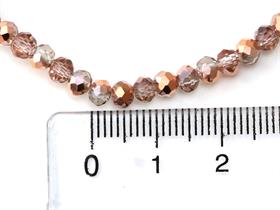 4 mm Basık Bakır Kristal Boncuk