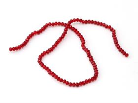 4 mm Basık Bordo Kristal Boncuk