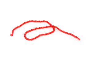 4 mm Basık Kırmızı Kristal Boncuk