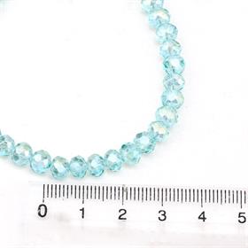 4 mm Basık Mint Kristal Boncuk