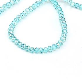 4 mm Basık Mint Kristal Boncuk