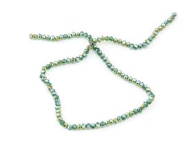 4 mm Basık Yeşil Kristal Boncuk