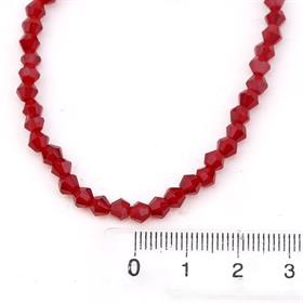 4 mm Bordo Piramit Cam Boncuk