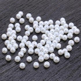 4 mm Cam İnci Boncuk 100 adet