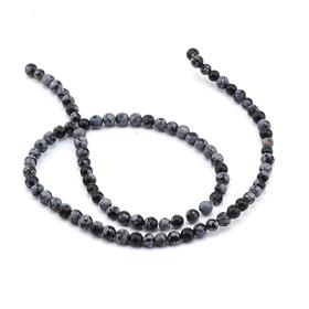 4 mm Doğal Obsidyen Boncuk