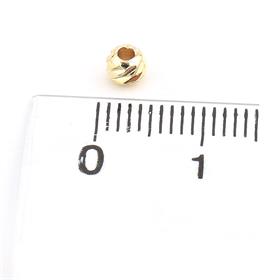 4 mm Altın Dorika Boncuk (10 Adet)