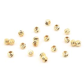 4 mm Altın Dorika Boncuk (10 Adet)