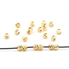 4 mm Altın Dorika Boncuk (10 Adet)